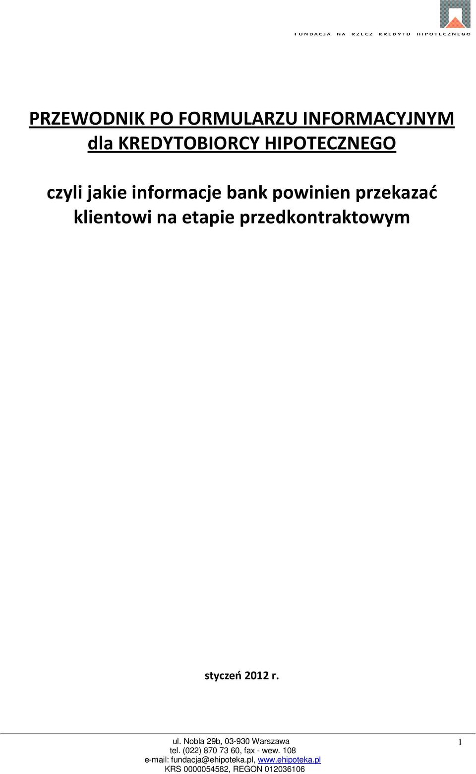 informacje bank powinien przekazać