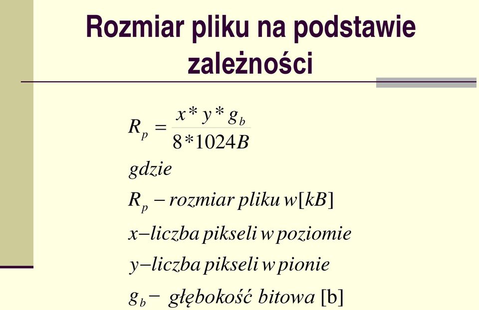 liczba pikseli w poziomie y liczba pikseli