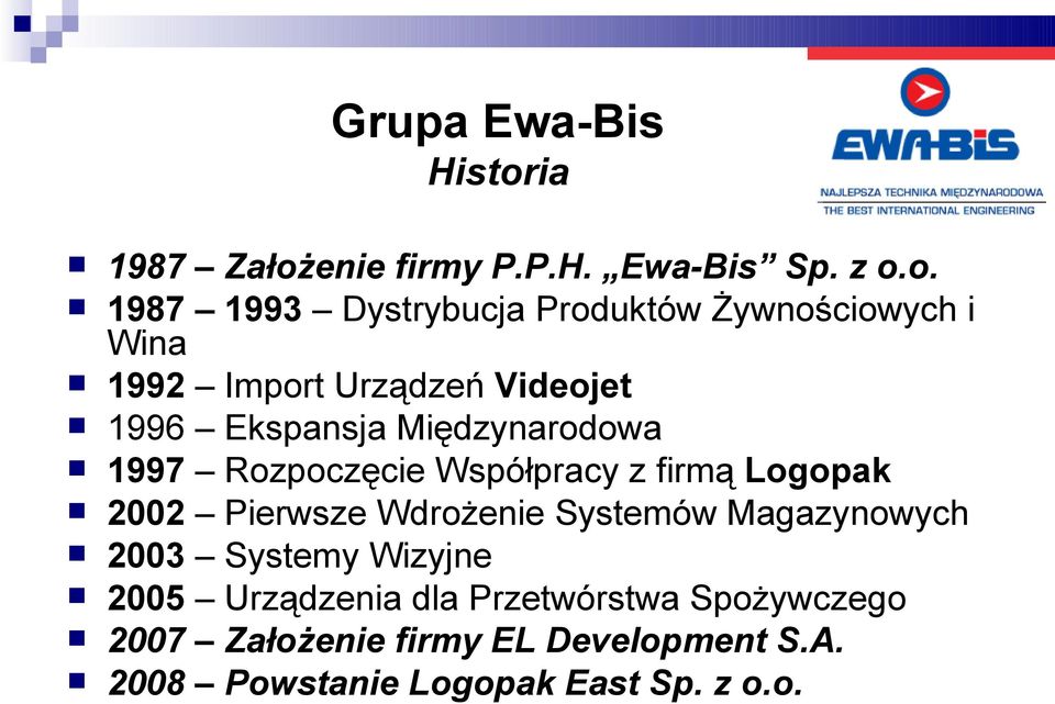 enie firmy P.P.H. Ewa-Bis Sp. z o.