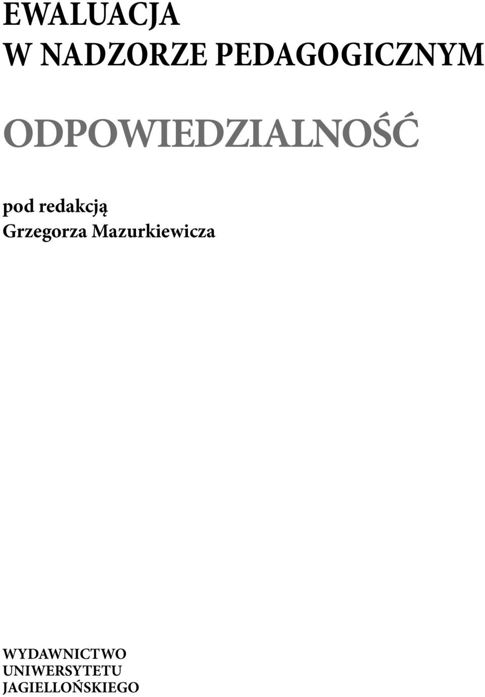 pod redakcją Grzegorza