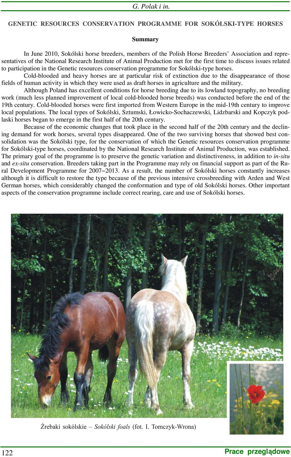 Research Institute of Animal Production met for the first time to discuss issues related to participation in the Genetic resources conservation programme for Sokólski-type horses.