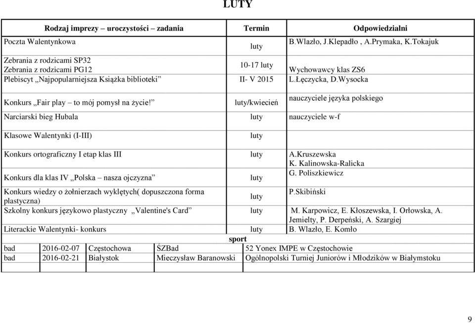 Wysocka Konkurs Fair play to mój pomysł na życie!