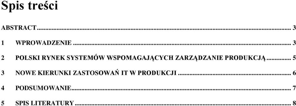 ZARZĄDZANIE PRODUKCJĄ.