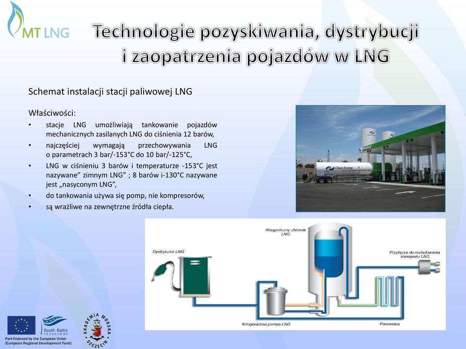 10 bar/-125 C, LNG w ciśnieniu 3 barów i temperaturze -153 C jest nazywane zimnym LNG ; 8 barów i-130 C