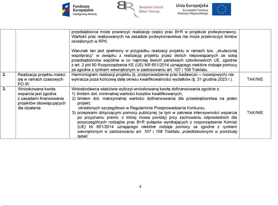 Wartość prac realizowanych na zasadzie podwykonawstwa nie może przekroczyć limitów określonych w RPK. Warunek ten jest spełniony w przypadku realizacji projektu w ramach tzw.