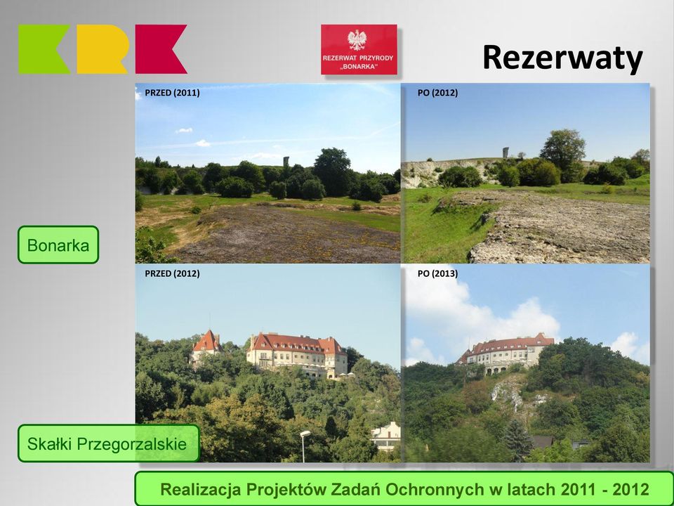 Skałki Przegorzalskie Realizacja