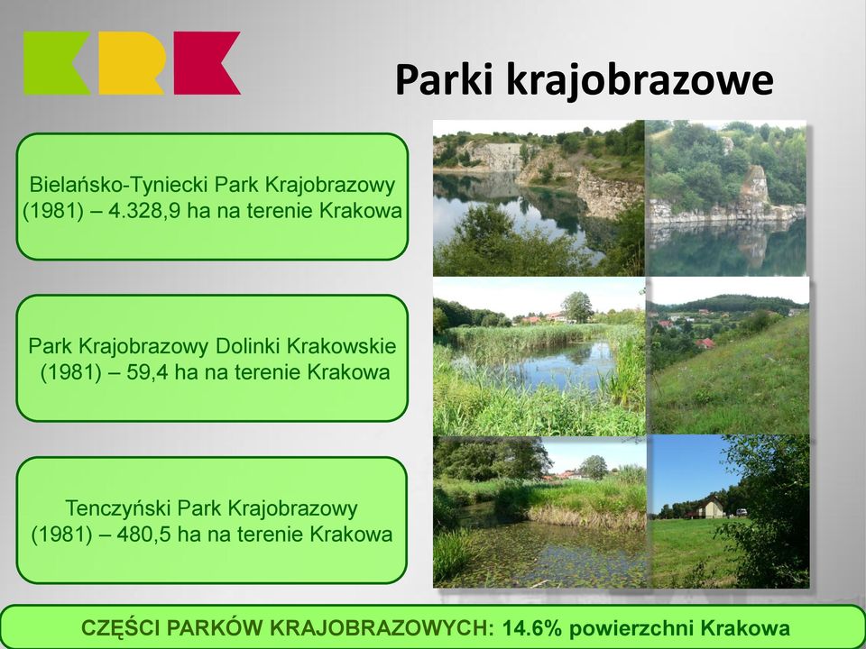 (1981) 59,4 ha na terenie Krakowa Tenczyński Park Krajobrazowy (1981)