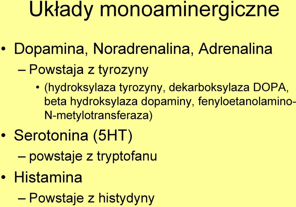 beta hydroksylaza dopaminy, fenyloetanolamino-
