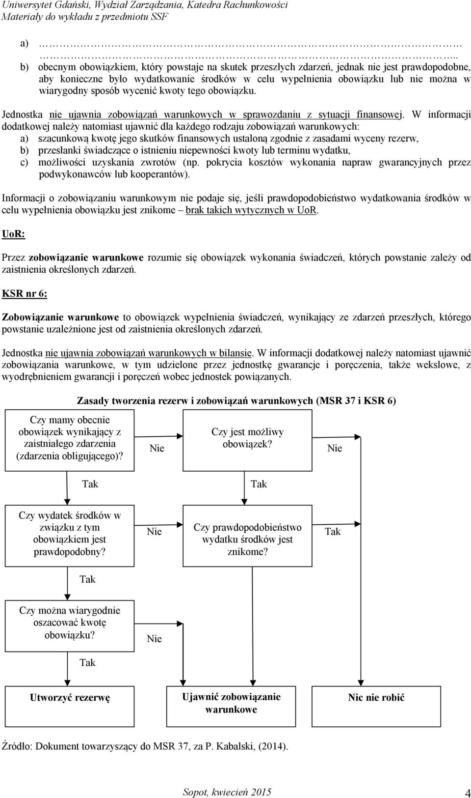 W informacji dodatkowej należy natomiast ujawnić dla każdego rodzaju zobowiązań warunkowych: a) szacunkową kwotę jego skutków finansowych ustaloną zgodnie z zasadami wyceny rezerw, b) przesłanki