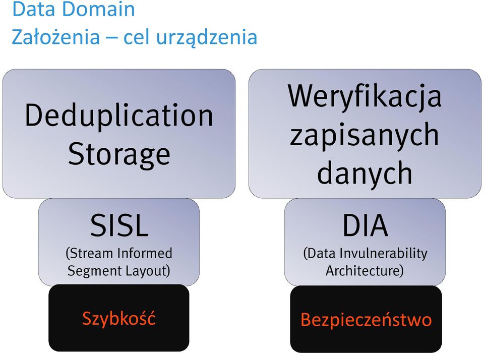 Layout) DIA (Data Invulnerability Architecture) Szybkość