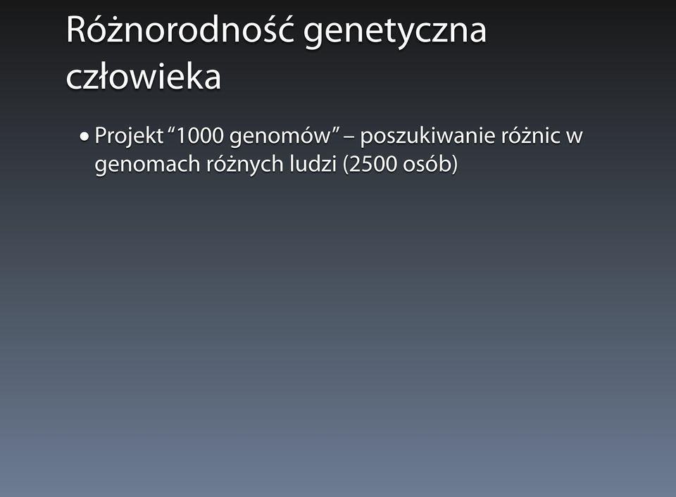 genomów poszukiwanie różnic