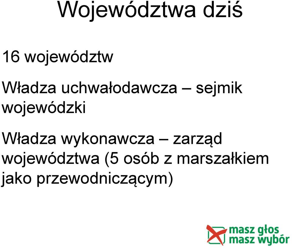 Władza wykonawcza zarząd województwa