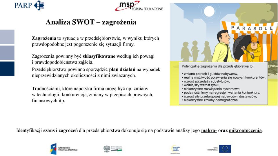 Przedsiębiorstwo powinno sporządzić plan działań na wypadek nieprzewidzianych okoliczności z nimi związanych.