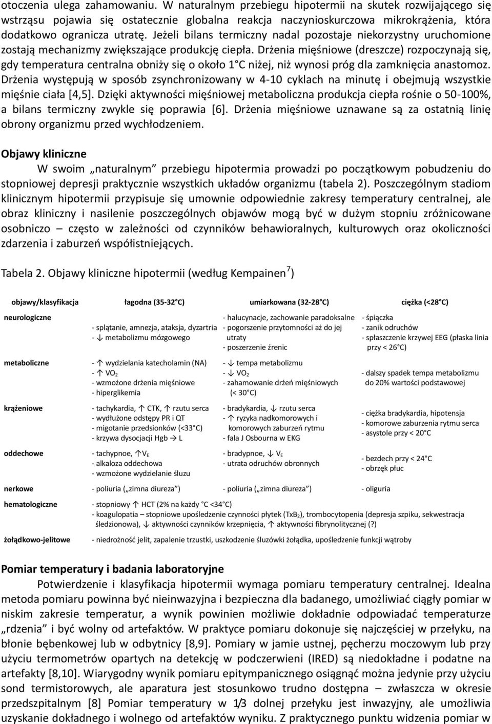 Jeżeli bilans termiczny nadal pozostaje niekorzystny uruchomione zostają mechanizmy zwiększające produkcję ciepła.