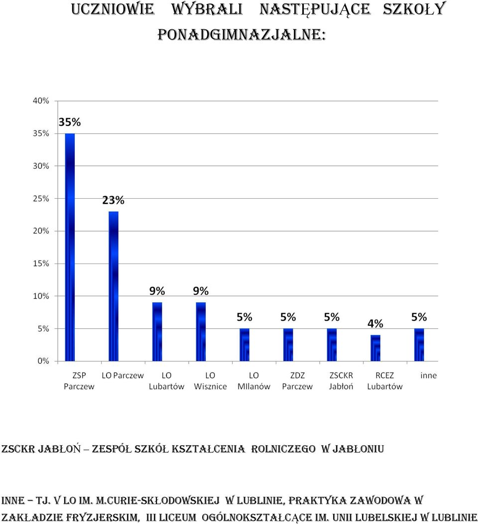 curie-skŁodowskiej w lublinie, praktyka zawodowa w zakładzie