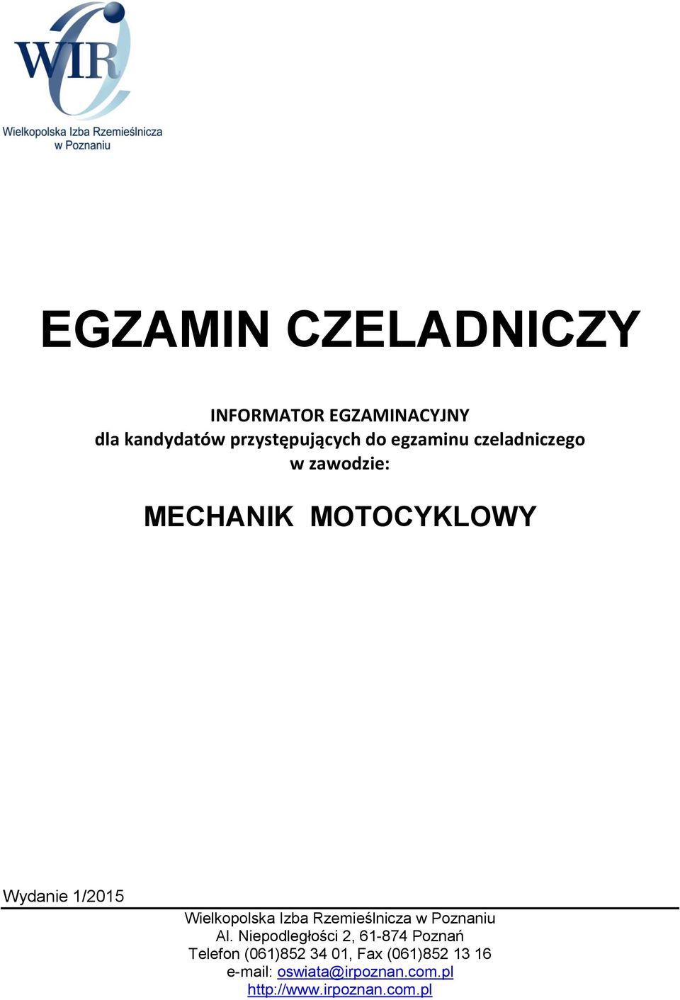 Wielkopolska Izba Rzemieślnicza w Poznaniu Al.