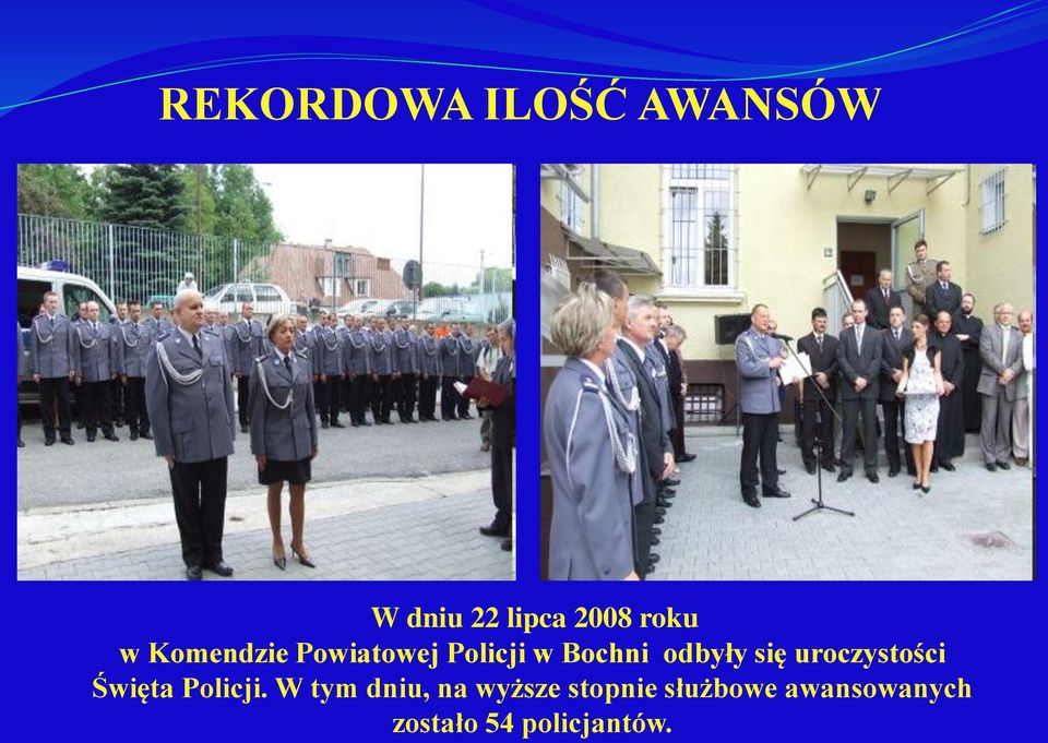 uroczystości Święta Policji.