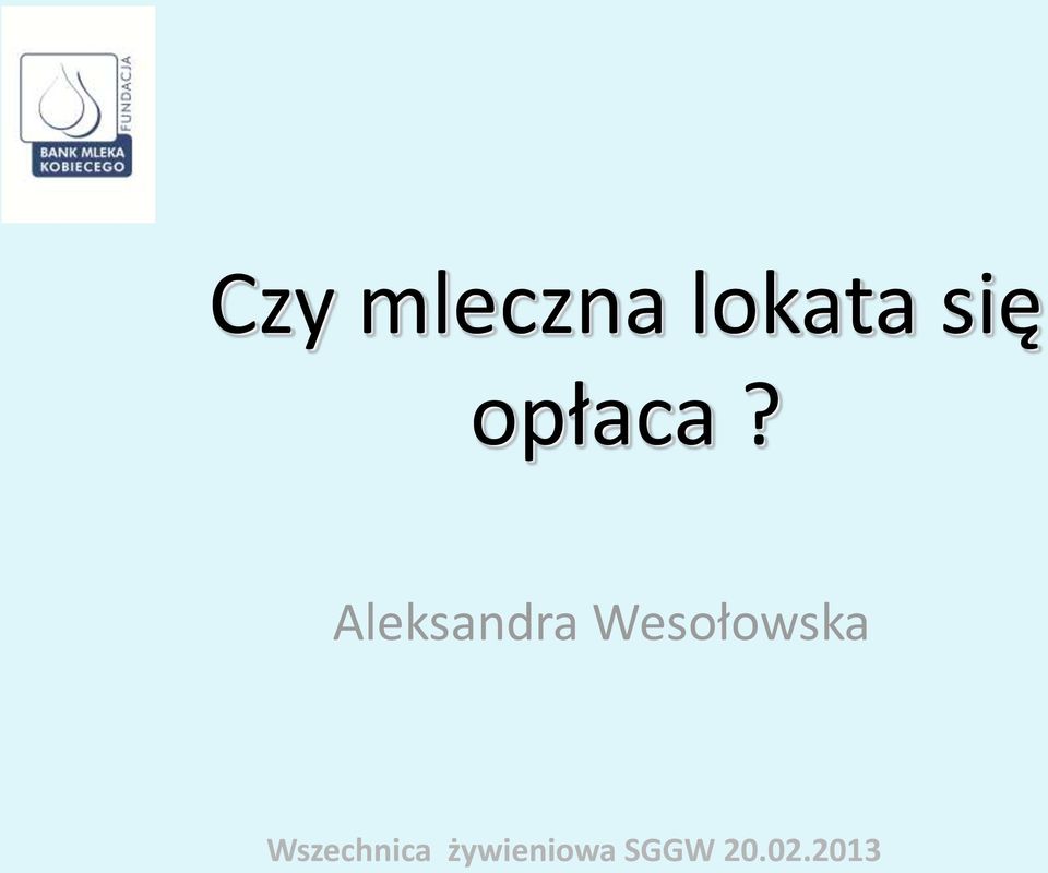 Aleksandra Wesołowska