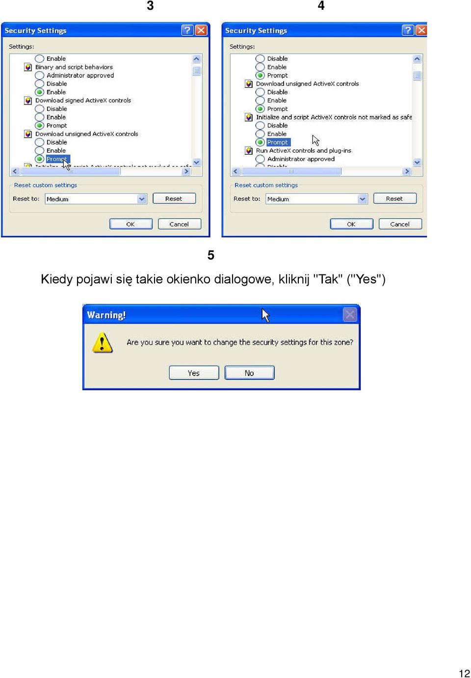dialogowe, kliknij