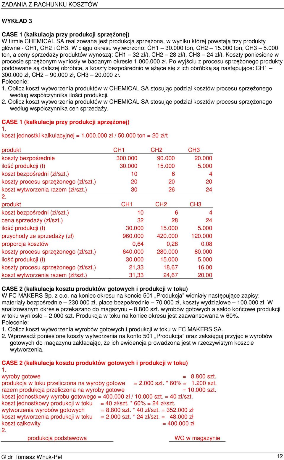 Koszty poniesione w procesie sprzężonym wyniosły w badanym okresie 000.000 zł.