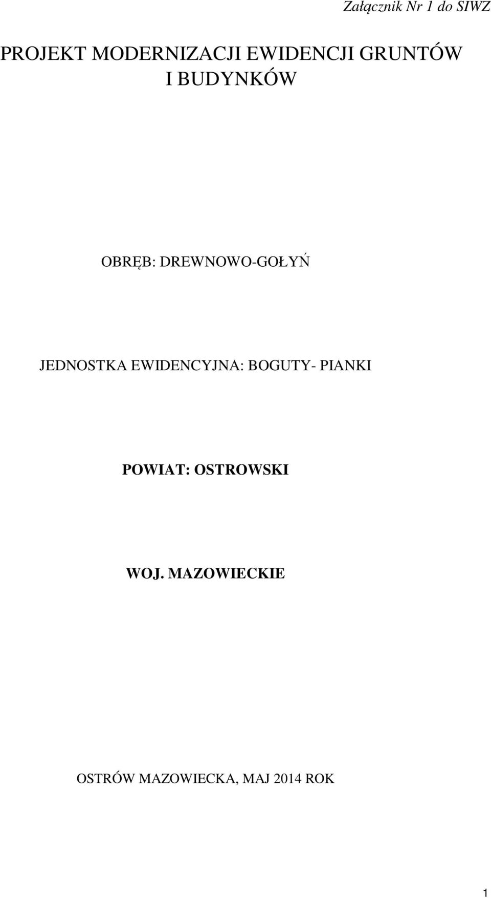 JEDNOSTKA EWIDENCYJNA: BOGUTY- PIANKI POWIAT: