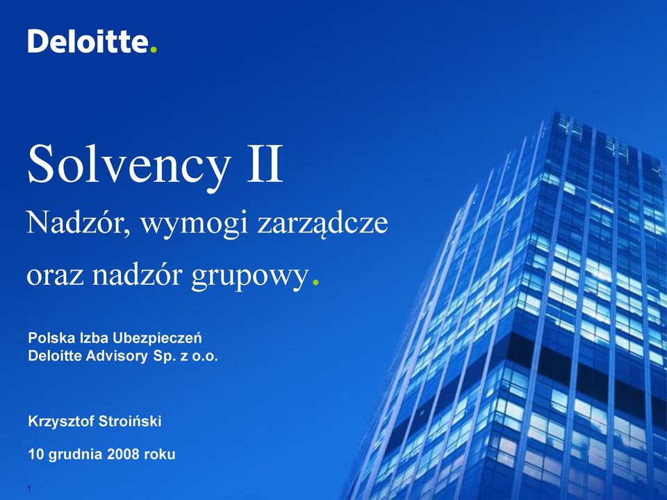 Polska Izba Ubezpieczeń Deloitte