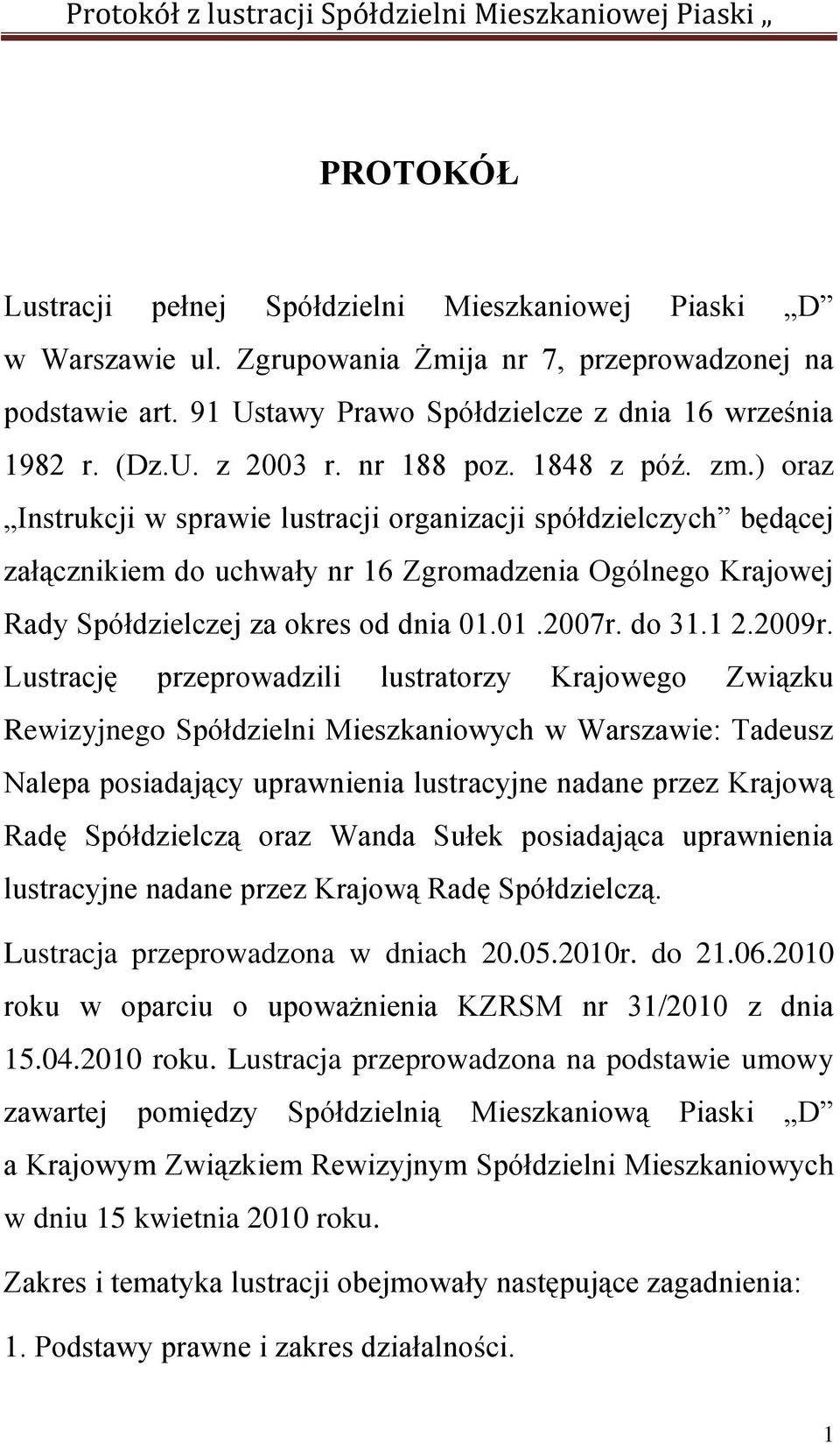 01.2007r. do 31.1 2.2009r.