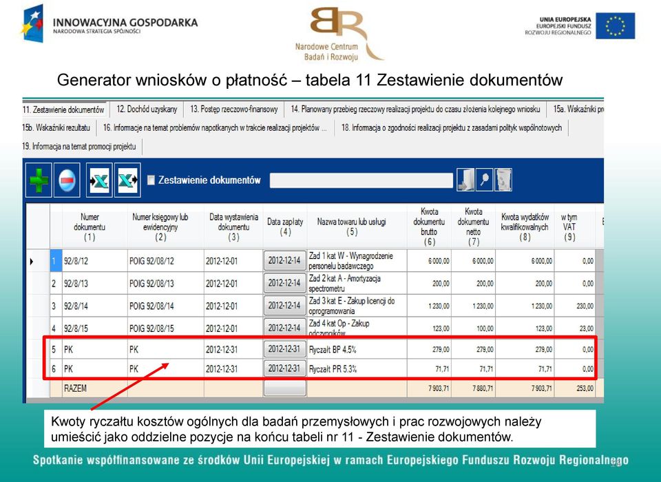 przemysłowych i prac rozwojowych należy umieścić jako