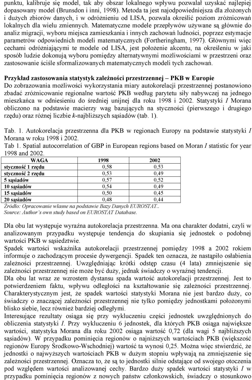Matematyczne modele przepływów używane są głównie do analiz migracji, wyboru miejsca zamieszkania i innych zachowań ludności, poprzez estymacje parametrów odpowiednich modeli matematycznych