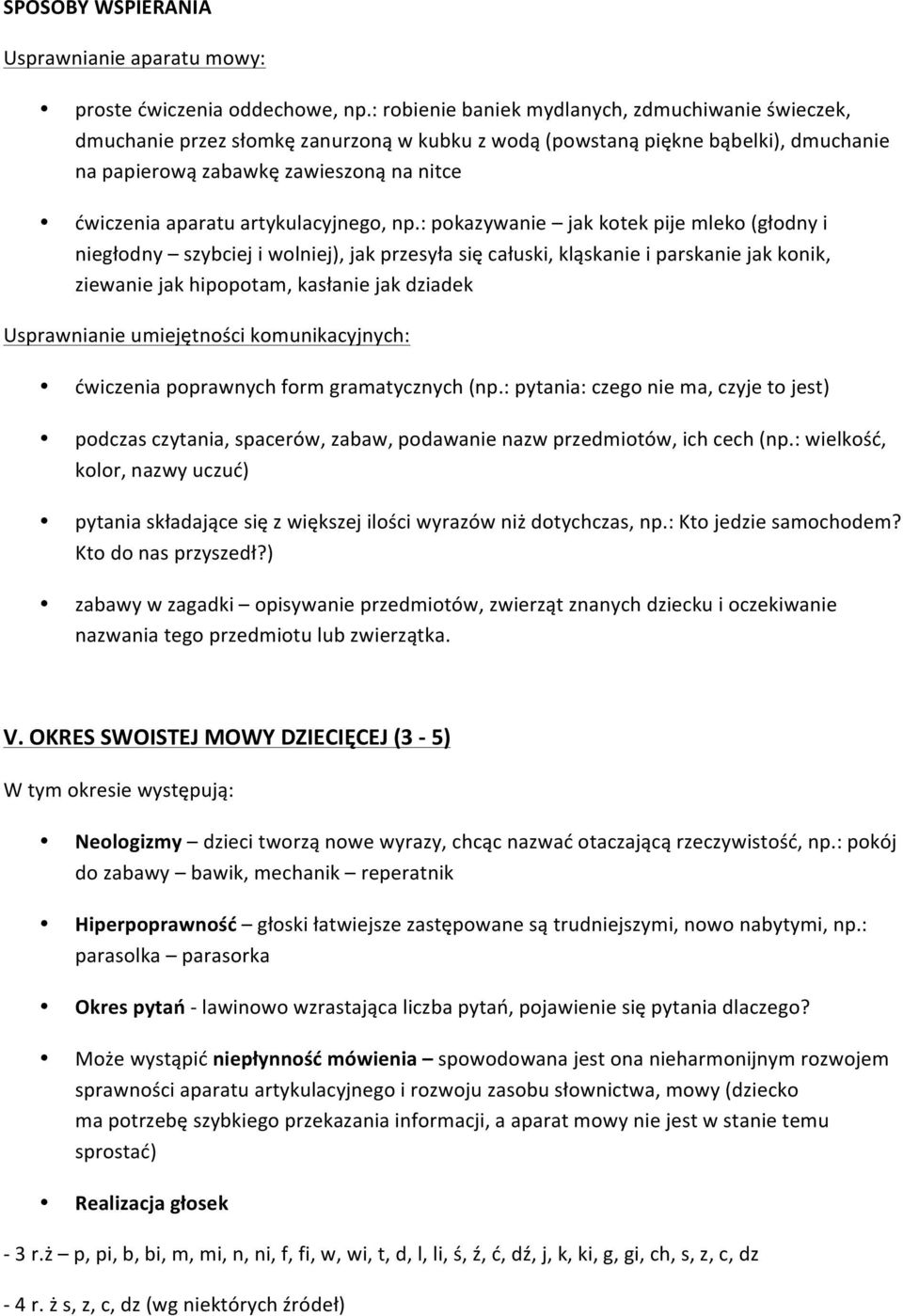 artykulacyjnego, np.