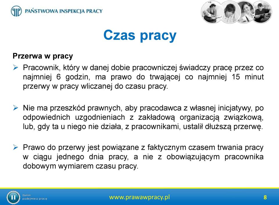 Nie ma przeszkód prawnych, aby pracodawca z własnej inicjatywy, po odpowiednich uzgodnieniach z zakładową organizacją związkową, lub, gdy ta u