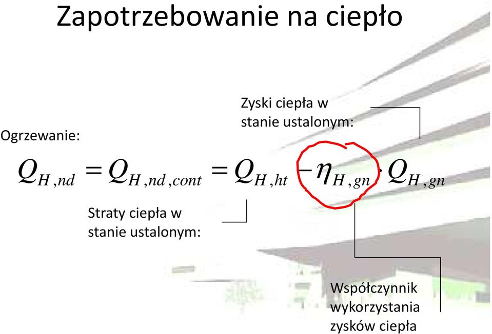 nd, cont H, ht H, gn H, gn Straty ciepła w