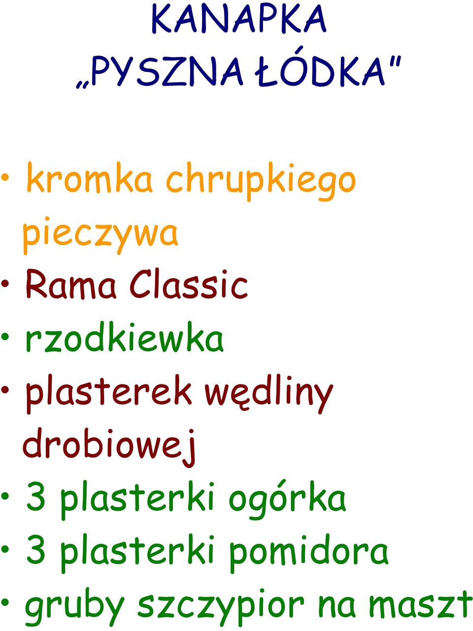 plasterek wędliny drobiowej 3 plasterki