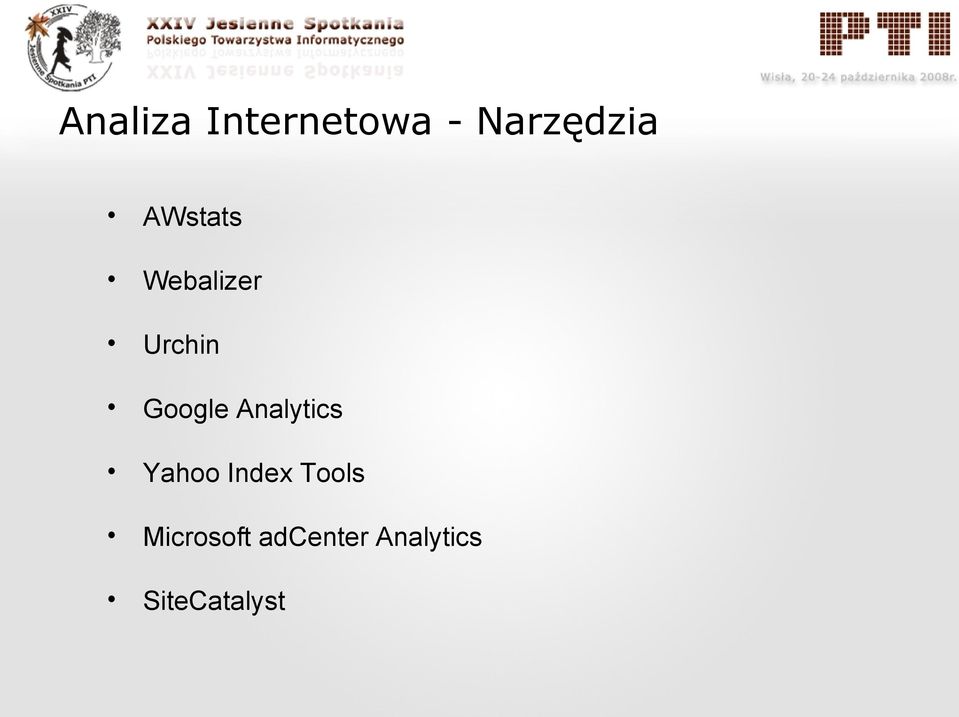 Analytics Yahoo Index Tools
