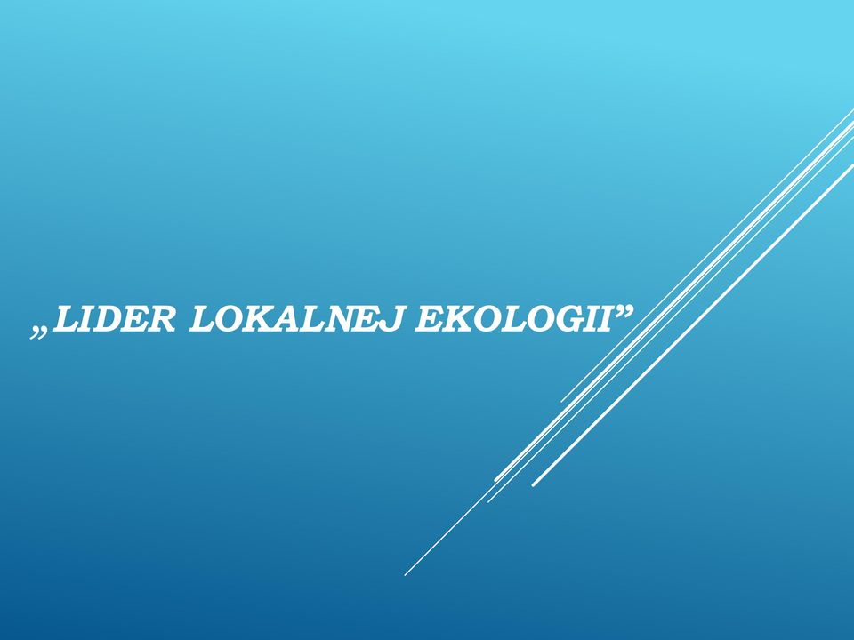 EKOLOGII