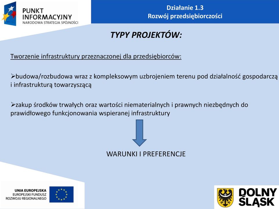 budowa/rozbudowa wraz z kompleksowym uzbrojeniem terenu pod działalność gospodarczą i