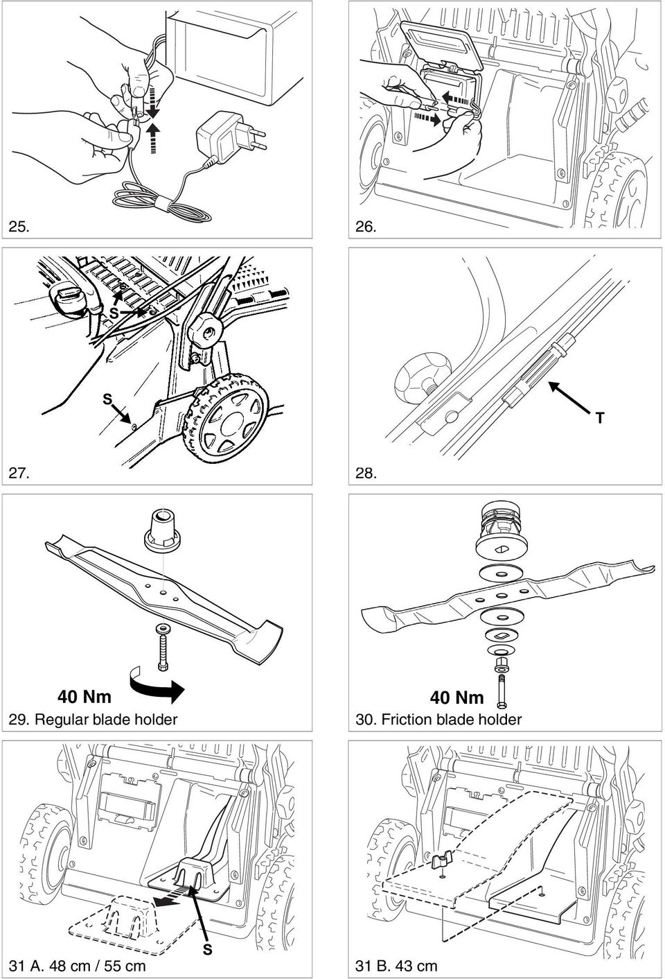 Regular blade holder 40 Nm 30.