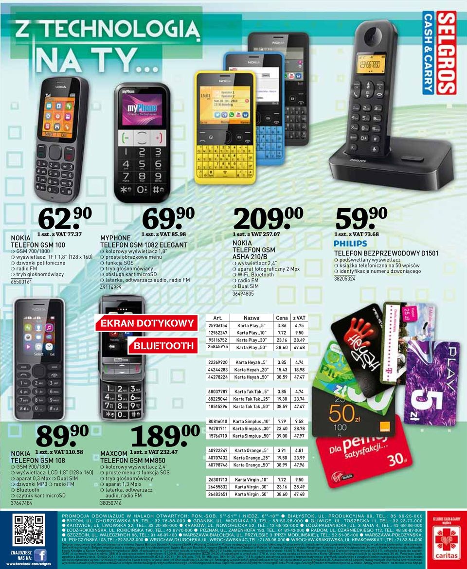 z VAT 257.07 NOKIA TELEFON GSM ASHA 210/B wyświetlacz 2,4 aparat fotograficzny 2 Mpx WiFi, Bluetooth radio FM Dual SIM 36494805. 90 1 szt. z VAT 73.