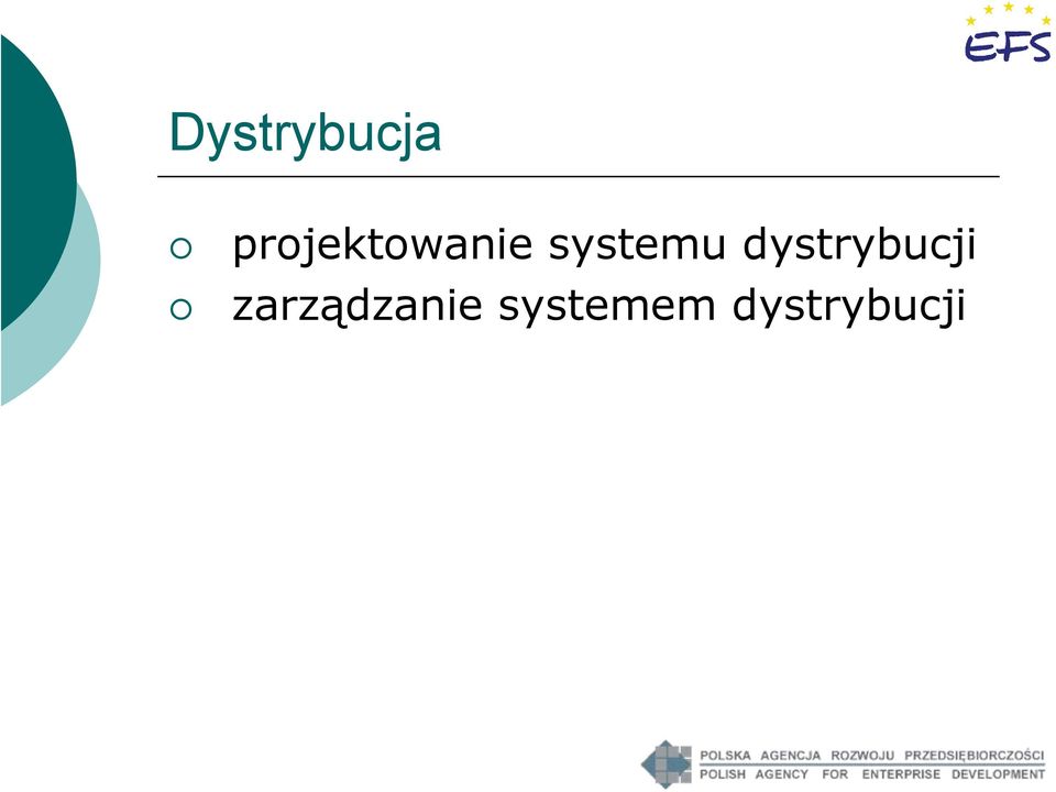 systemu dystrybucji