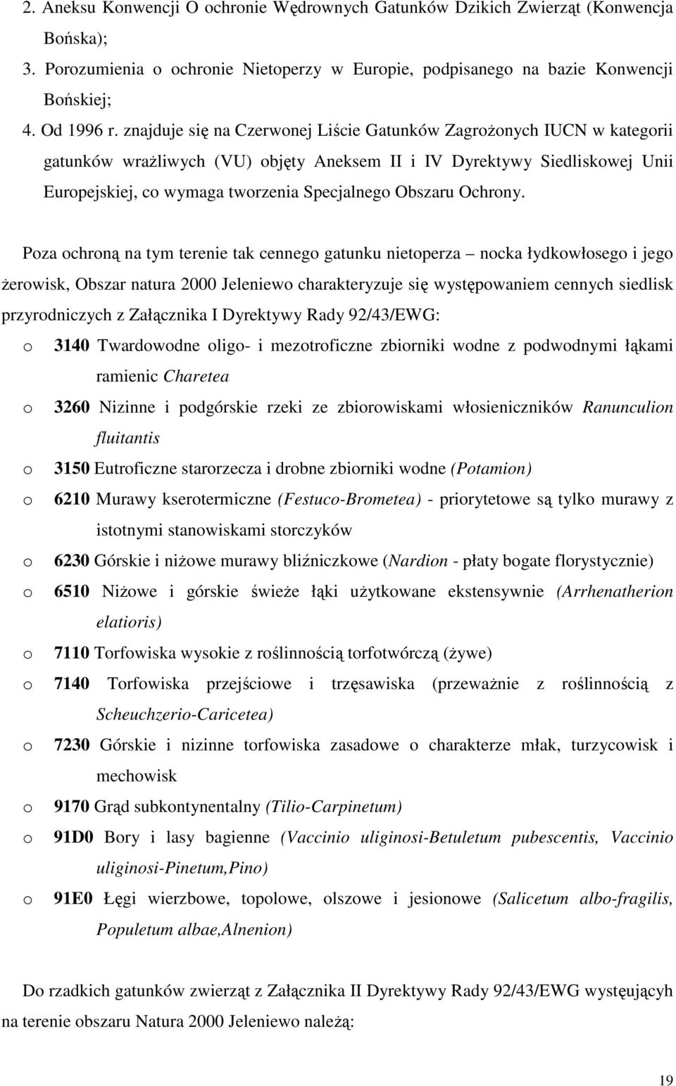 Obszaru Ochrony.