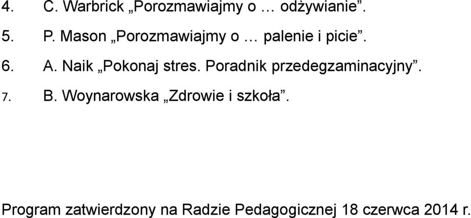 Woynarowska Zdrowie i szkoła.