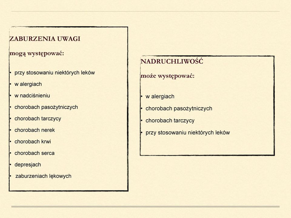 krwi NADRUCHLIWOŚĆ może występować: w alergiach chorobach pasożytniczych chorobach