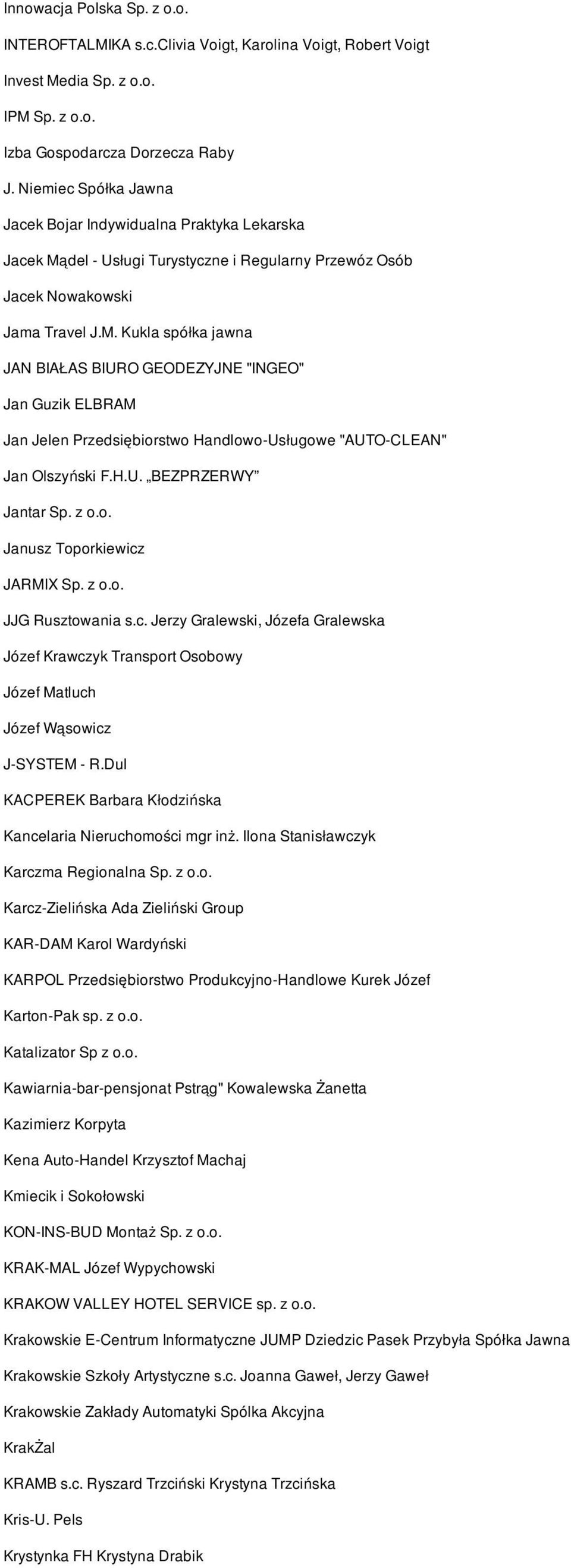 del - Usługi Turystyczne i Regularny Przewóz Osób Jacek Nowakowski Jama Travel J.M.