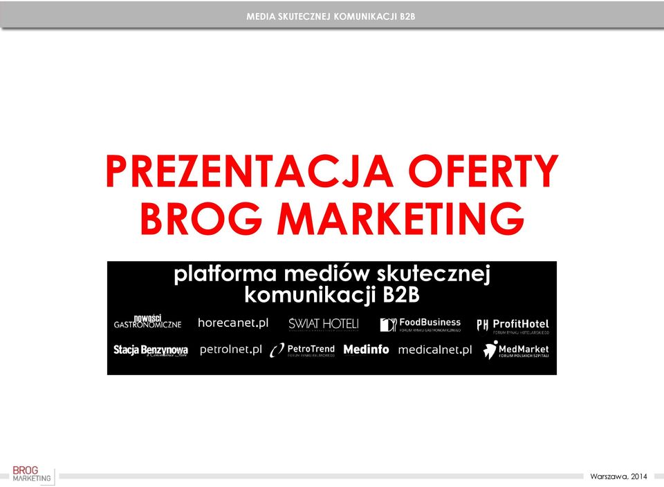 MARKETING platforma mediów