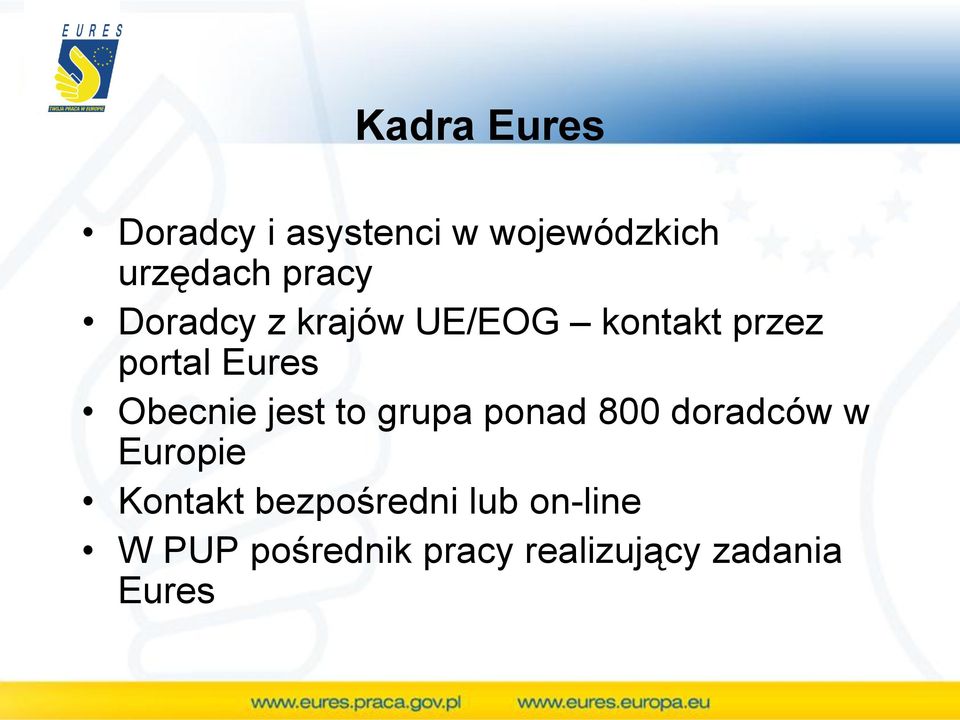 Obecnie jest to grupa ponad 800 doradców w Europie Kontakt