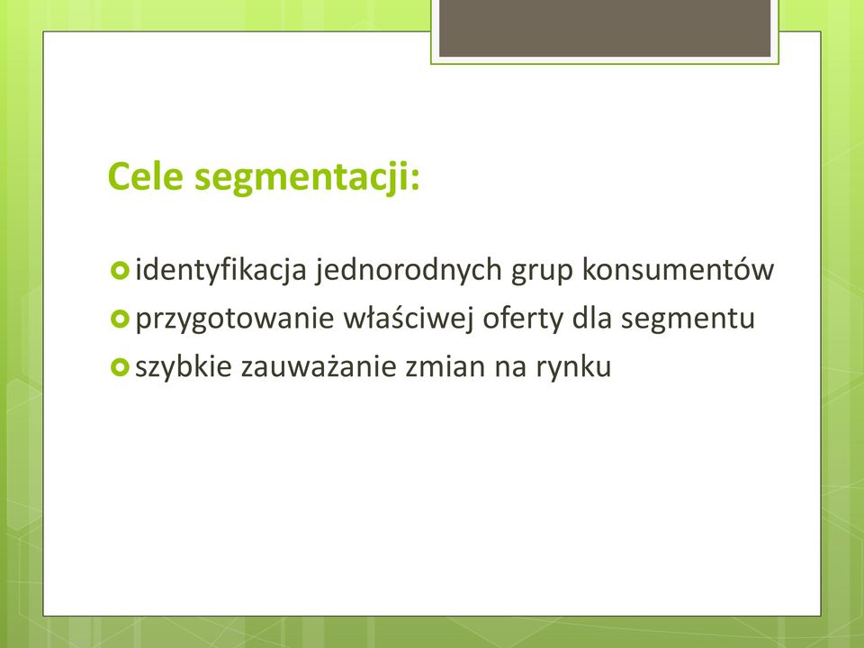 przygotowanie właściwej oferty dla