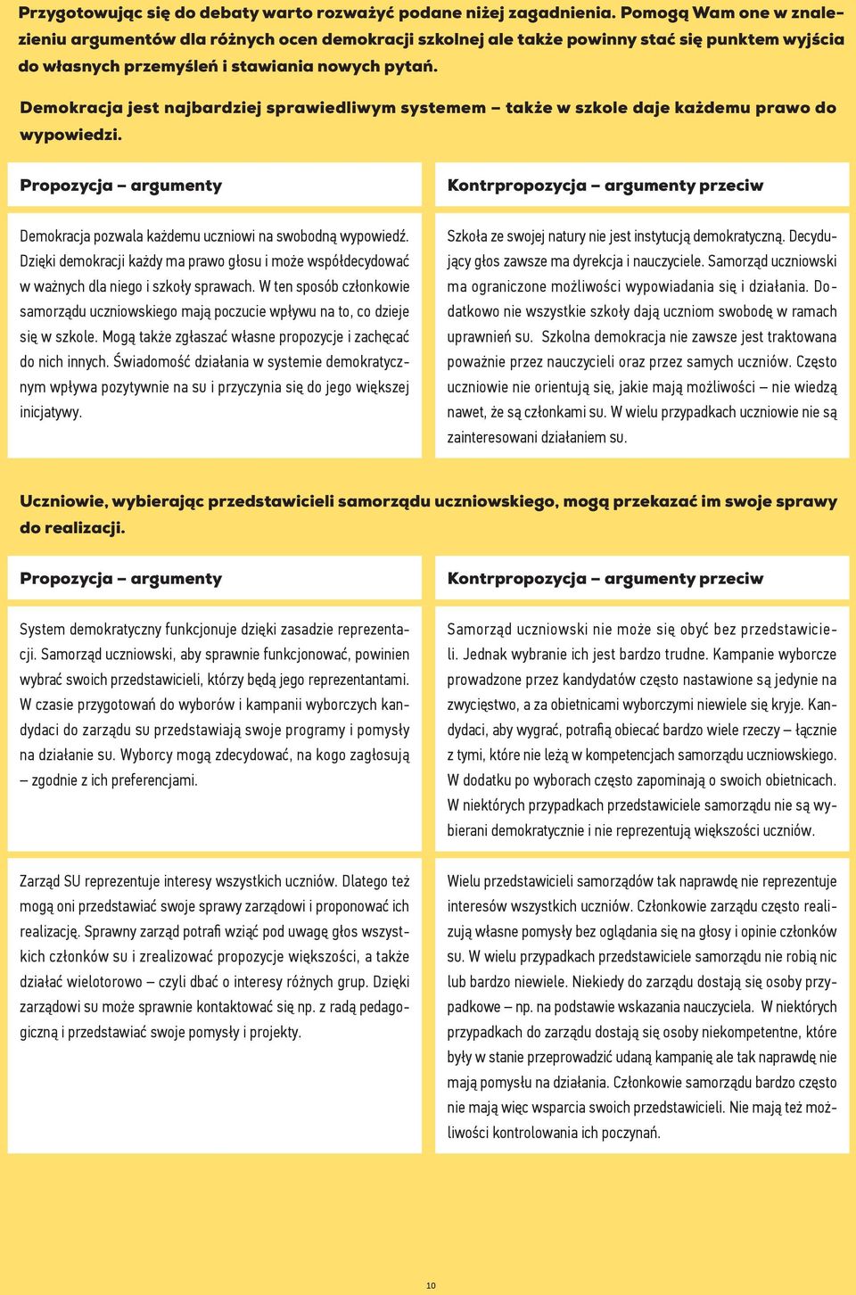 Demokracja jest najbardziej sprawiedliwym systemem także w szkole daje każdemu prawo do wypowiedzi. Demokracja pozwala każdemu uczniowi na swobodną wypowiedź.