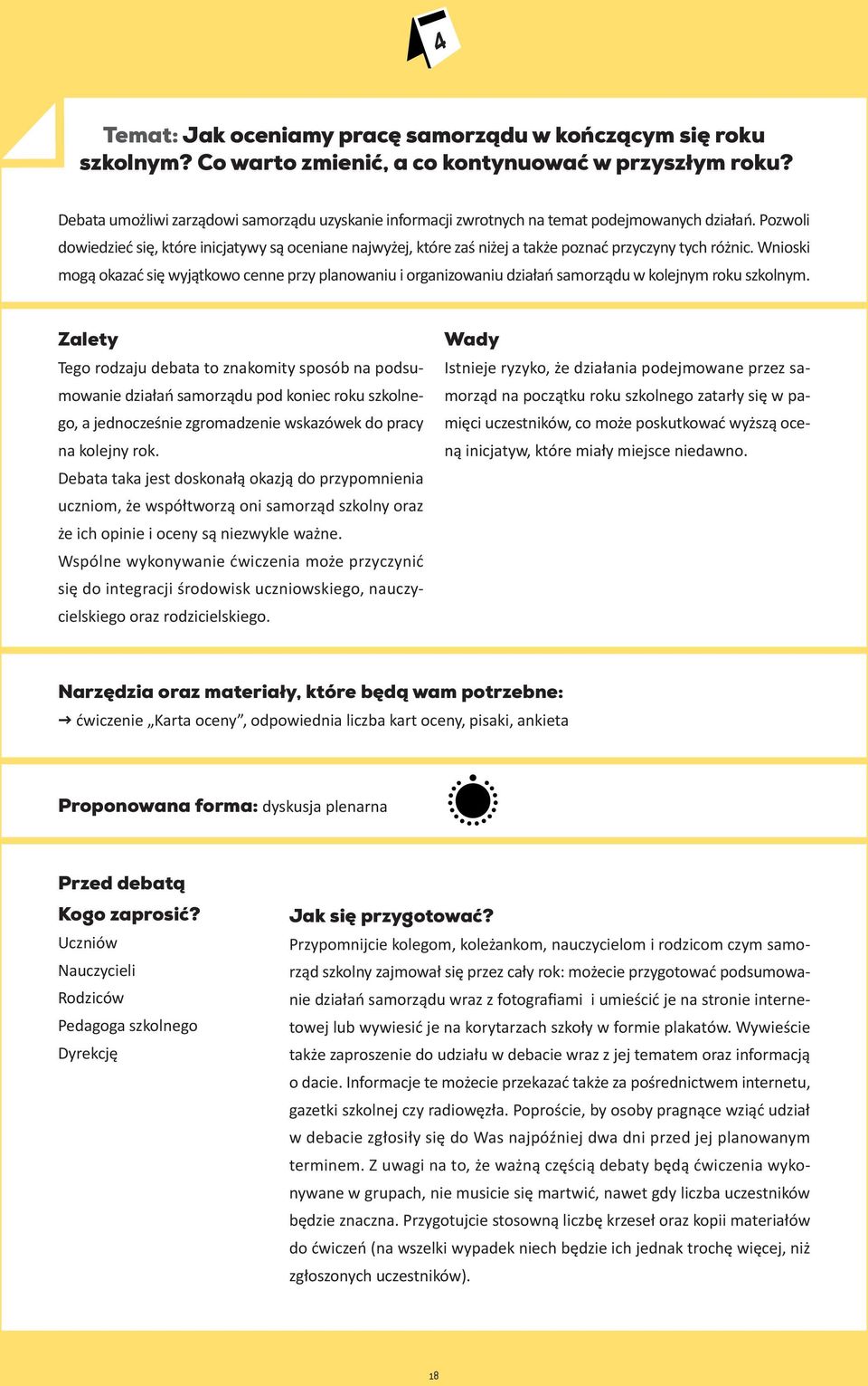 Pozwoli dowiedzieć się, które inicjatywy są oceniane najwyżej, które zaś niżej a także poznać przyczyny tych różnic.