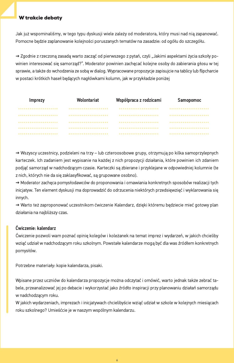 Zgodnie z rzeczoną zasadą warto zacząć od pierwszego z pytań, czyli Jakimi aspektami życia szkoły powinien interesować się samorząd?