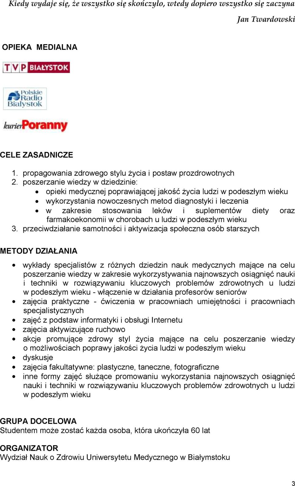 diety oraz farmakoekonomii w chorobach u ludzi w podeszłym wieku 3.